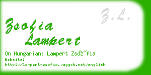 zsofia lampert business card